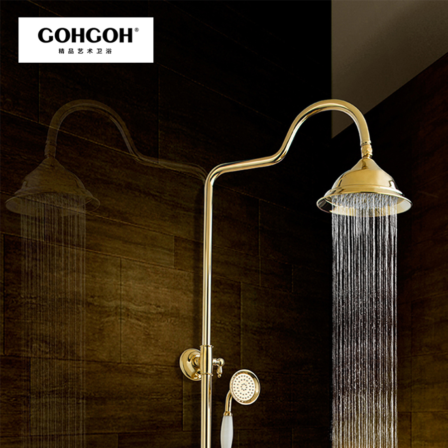 GOHGOH 全銅明裝 掛墻式 衛生間增壓淋雨花灑07117-TJ GOHGOH 全銅明裝 掛墻式 衛生間增壓淋雨花灑07117-TJ